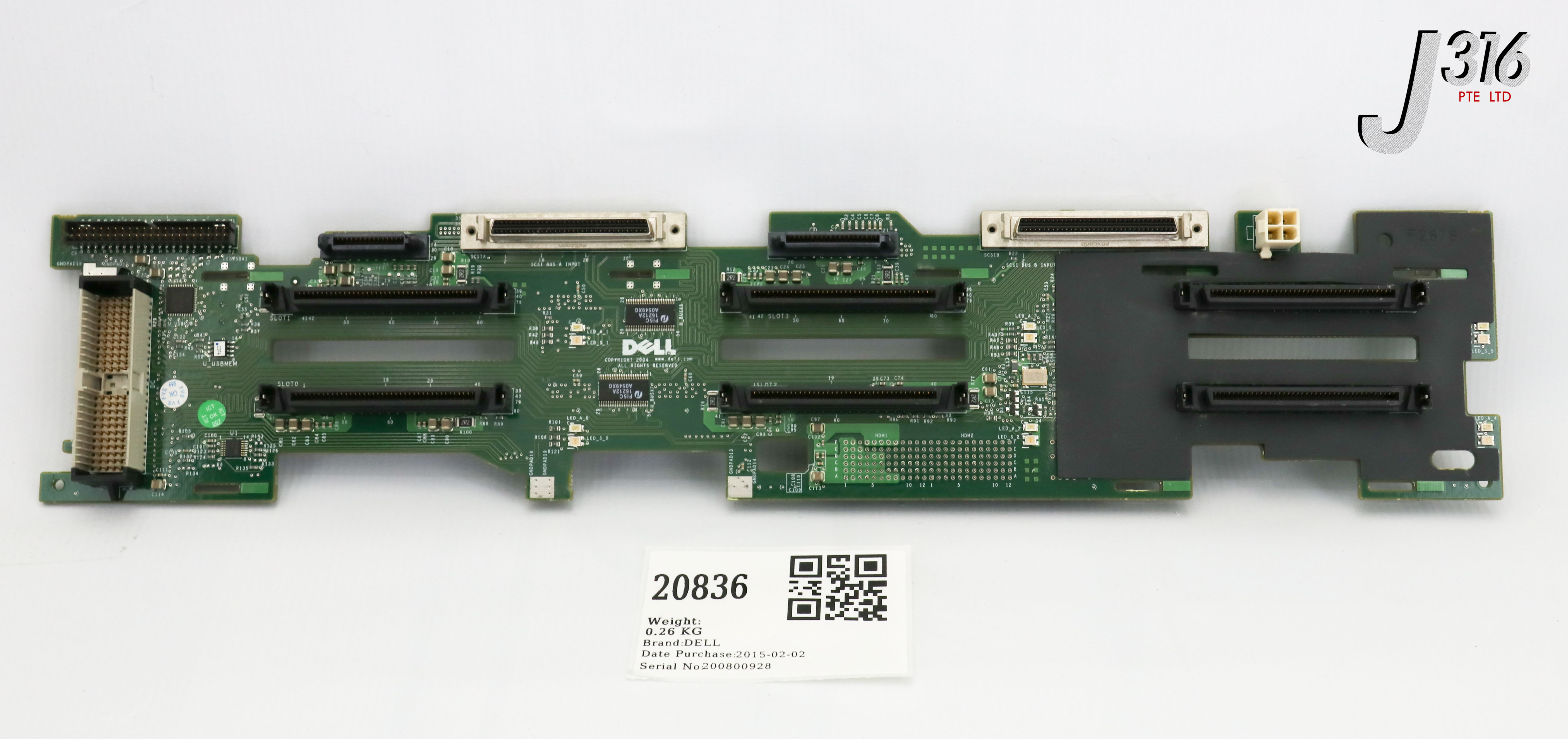 タケ② 20836 DELL PCB, POWEREDGE BACK PLANE BOARD, CN-0Y0982-13740 PWB